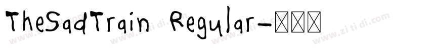 TheSadTrain Regular字体转换